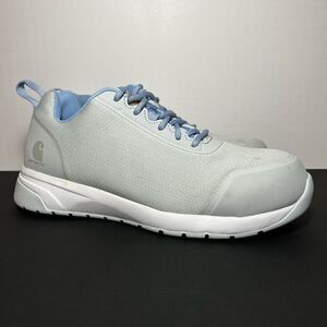 Womens CARHARTT Force Nano Composite Toe Light Blue Work Shoes / Size 8